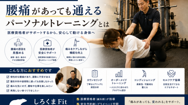 腰痛　パーソナルトレーニング